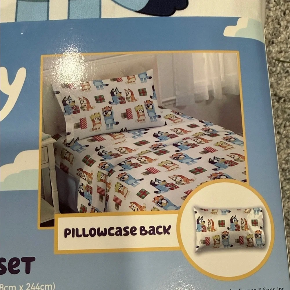 Bluey Twin Sheet Set - Colorful Design